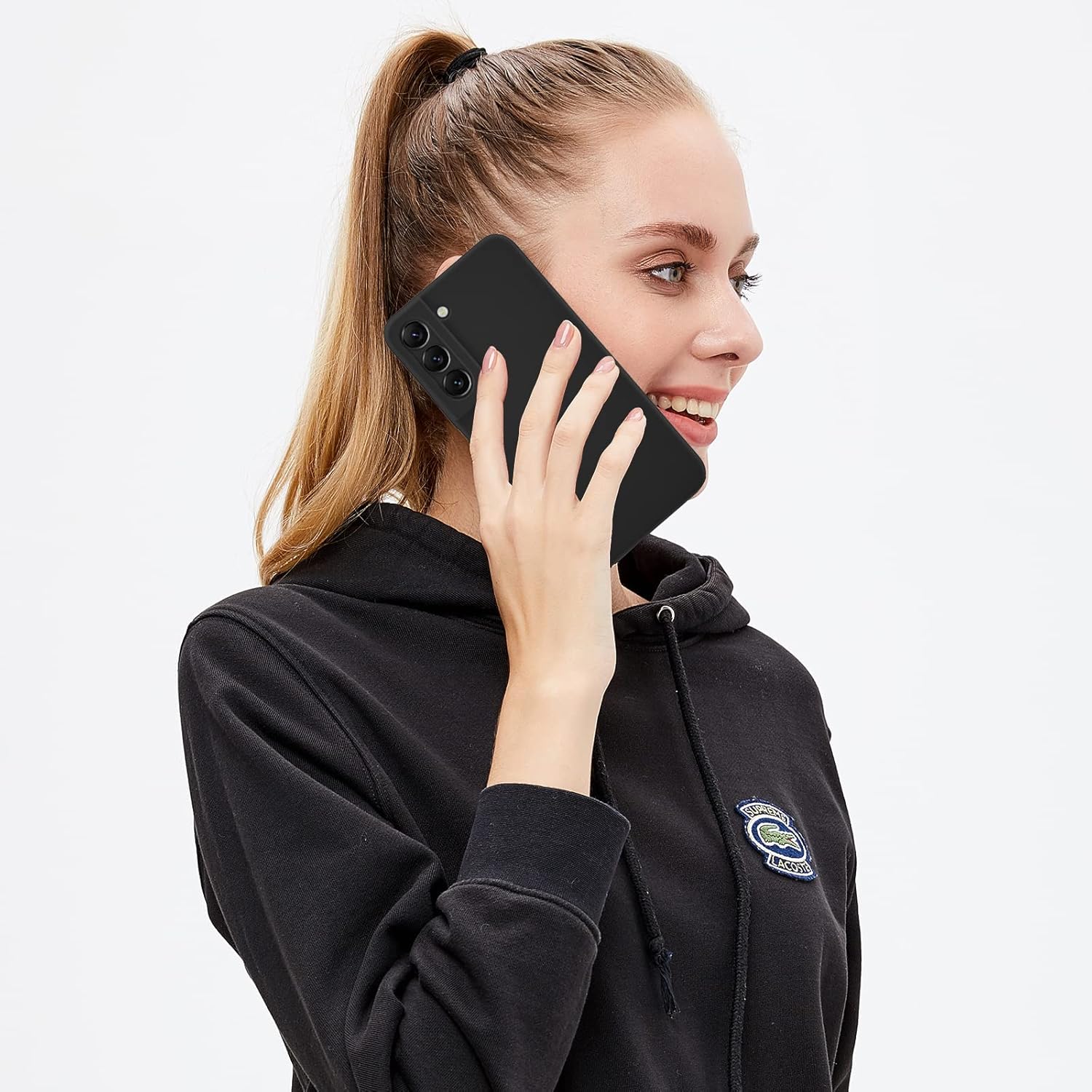 Liquid Silicone Case/cover for Samsung Galaxy S22 plus(+). Jelly Rubber Bumper Case with inside Soft Microfiber Lining