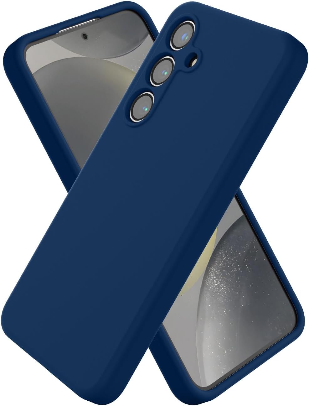 Liquid Silicone Case/cover for Samsung Galaxy S24 plus(+). Jelly Rubber Bumper Case with inside Soft Microfiber Lining