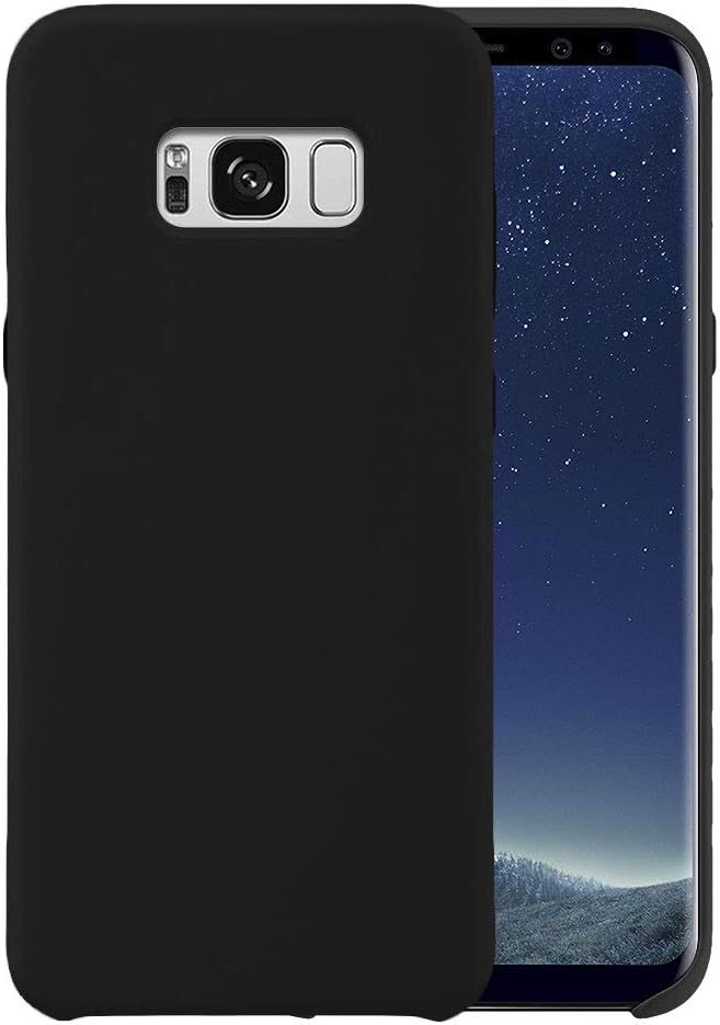 Liquid Silicone Case/cover for Samsung Galaxy S8 plus. Jelly Rubber Bumper Case with inside Soft Microfiber Lining