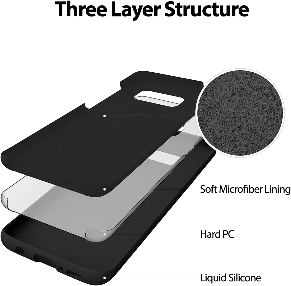 Liquid Silicone Case/cover for Samsung Galaxy S8 plus. Jelly Rubber Bumper Case with inside Soft Microfiber Lining