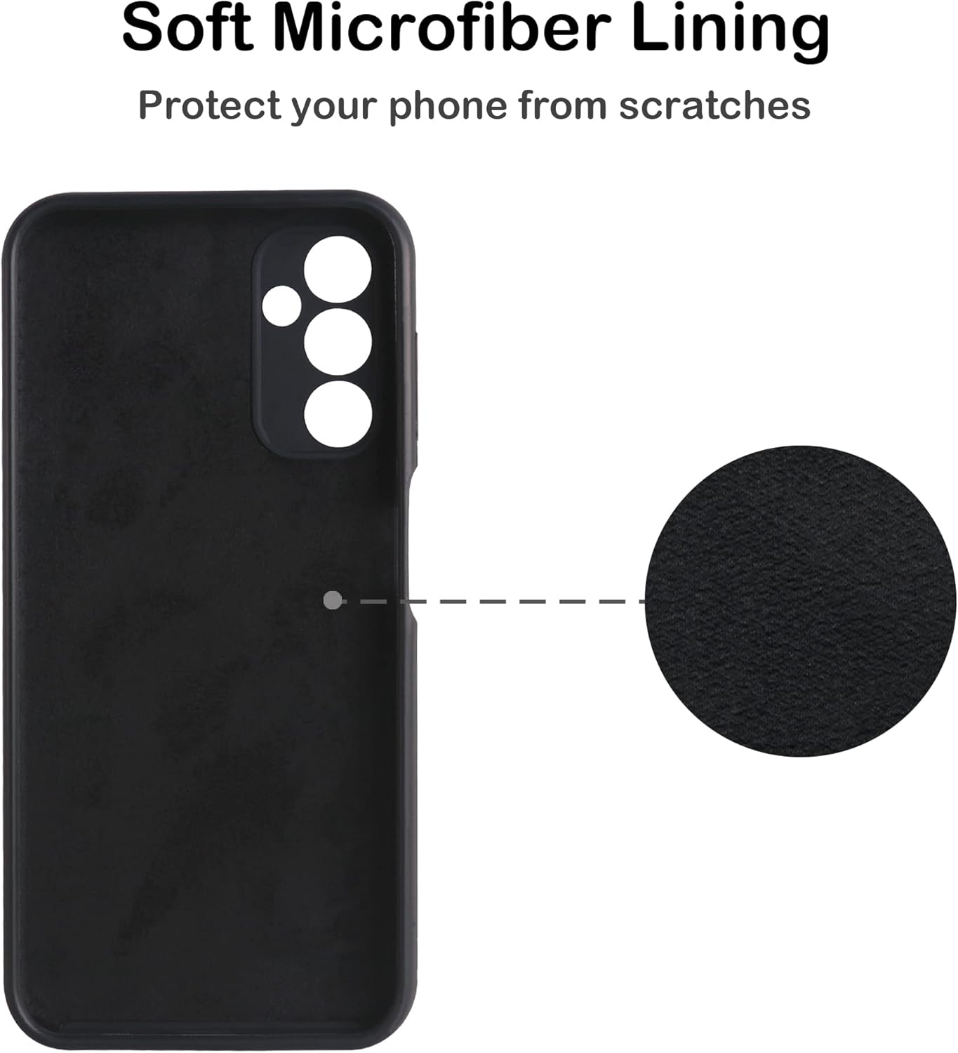 Liquid Silicone Case/cover for Samsung Galaxy A14 4G/5G. Jelly Rubber Bumper Case with inside Soft Microfiber Lining
