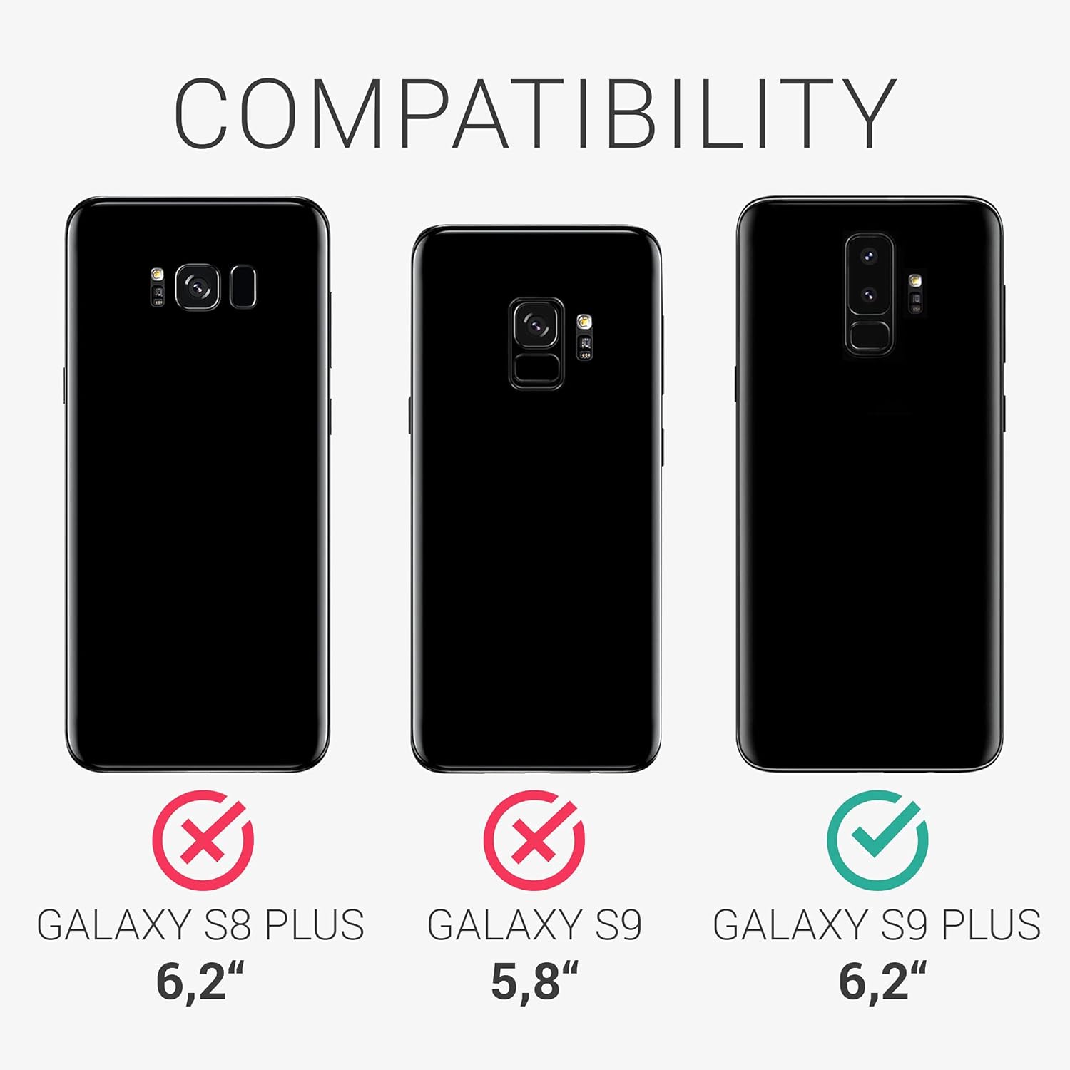 Liquid Silicone Case/cover for Samsung Galaxy S9 plus (+). Jelly Rubber Bumper Case with inside Soft Microfiber Lining