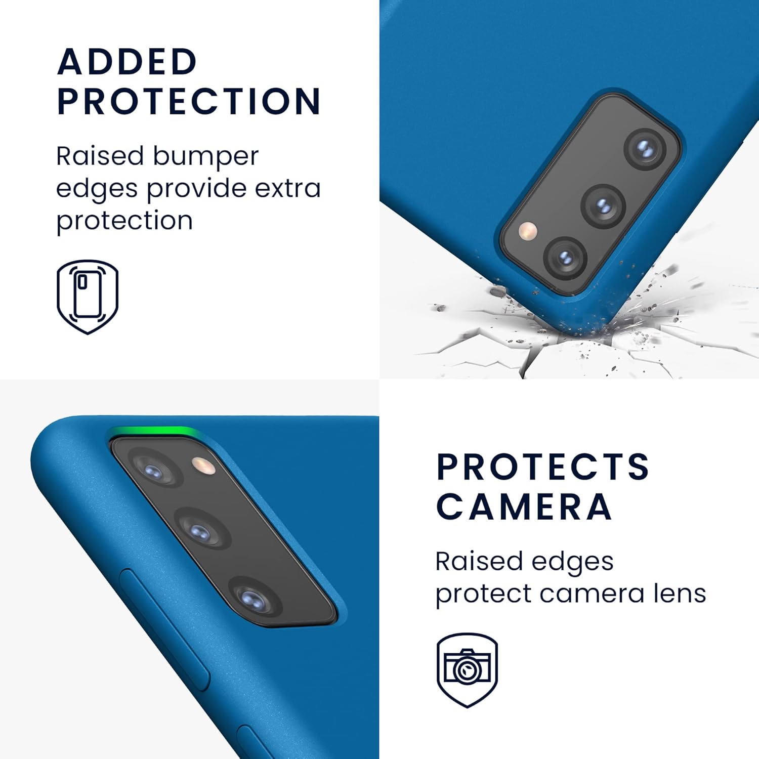 Liquid Silicone Case/cover for Samsung Galaxy S20 Fe. Jelly Rubber Bumper Case with inside Soft Microfiber Lining