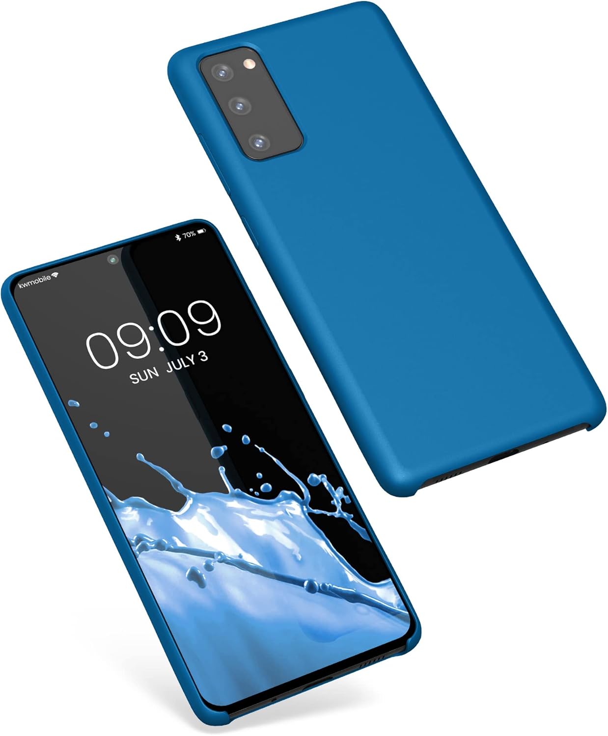 Liquid Silicone Case/cover for Samsung Galaxy S20 Fe. Jelly Rubber Bumper Case with inside Soft Microfiber Lining