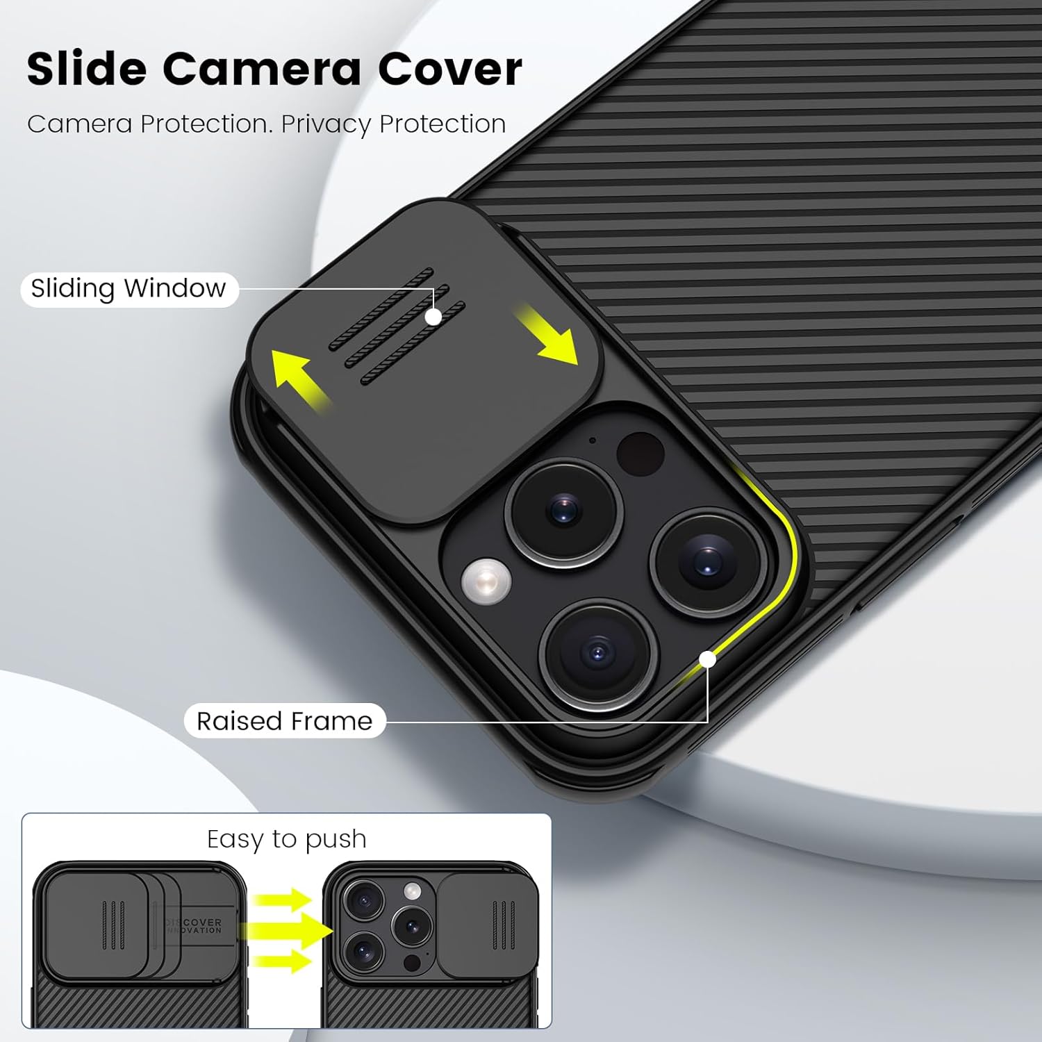 Nillkin for iPhone 16 Pro Max Case with Camera Protection Cover, CamShield Pro Case for iPhone 16 Pro Max Slim Stylish Protective Case Compatible for iPhone 16 Pro Max 5G 6.9
