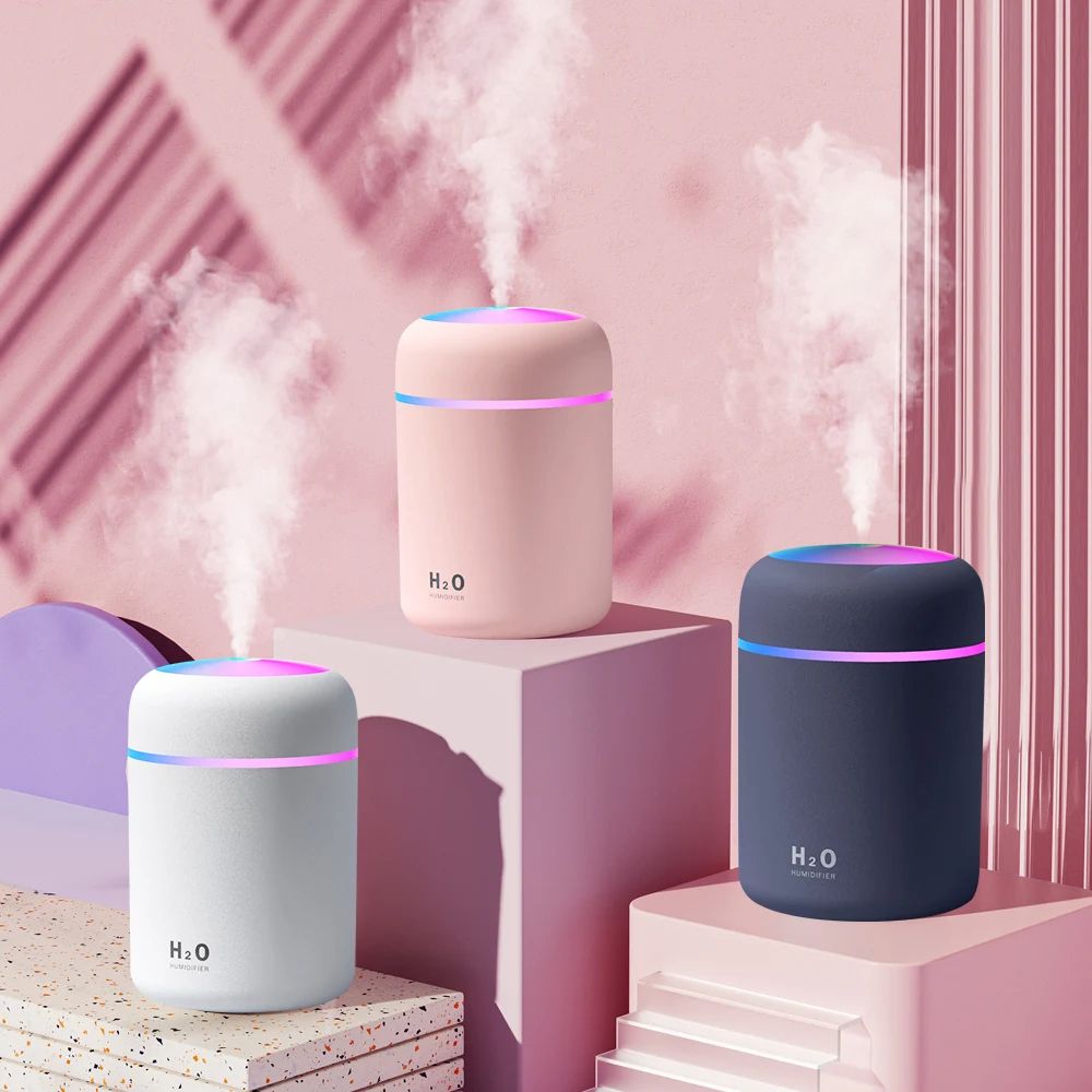 USB Nordic Humidifier Aromatherapy Humidifier With LED Light Air Freshener | Aromatherapy Diffuser with LED Light & Air Freshener for Home, Office, and Travel