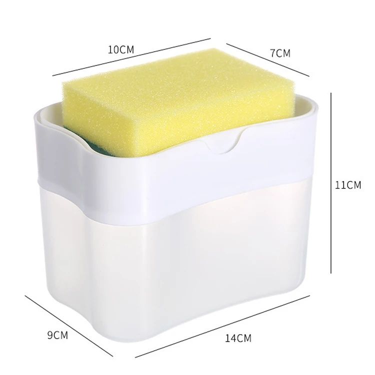 Kitchen Soap Dispenser | Soap Pump Sponge Caddy | New Kitchen 2-in-1 Manual