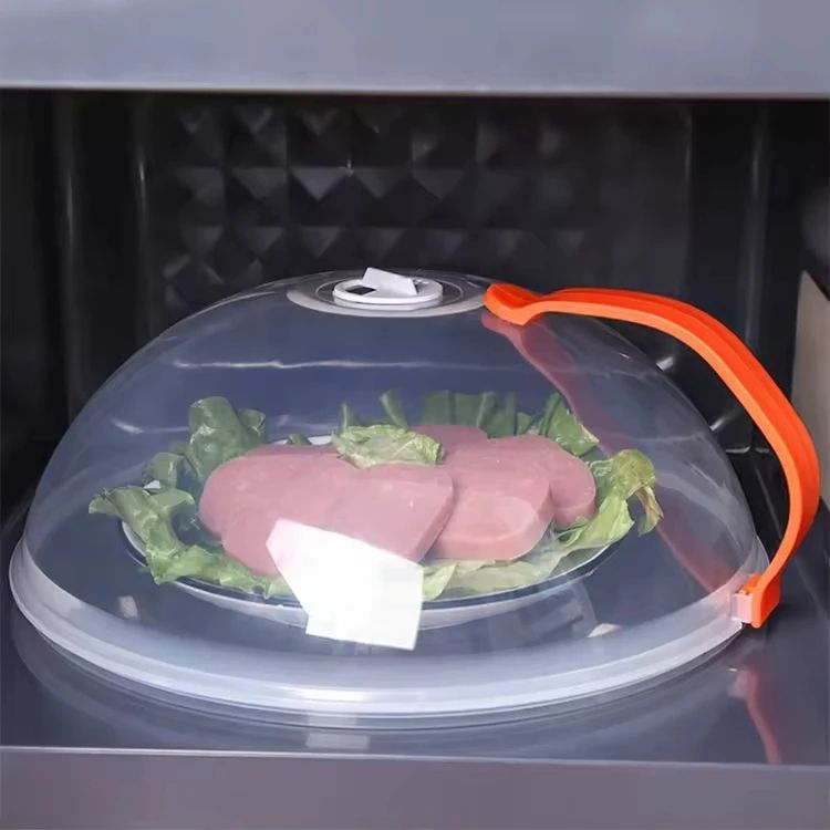Microwave Food Cover with Steam Vents – BPA-Free Splatter Guard for Microwave Cooking Heat-Resistant and Dishwasher-Safe Fits Most Plate Sizes