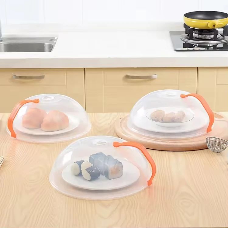 Microwave Food Cover with Steam Vents – BPA-Free Splatter Guard for Microwave Cooking Heat-Resistant and Dishwasher-Safe Fits Most Plate Sizes