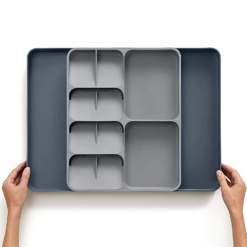 Expandable Cutlery Holder Drawer Organizer – Adjustable Kitchen Utensil Storage Tray for Forks, Knives, Spoons – Space-Saving & Easy Fit for All Drawers