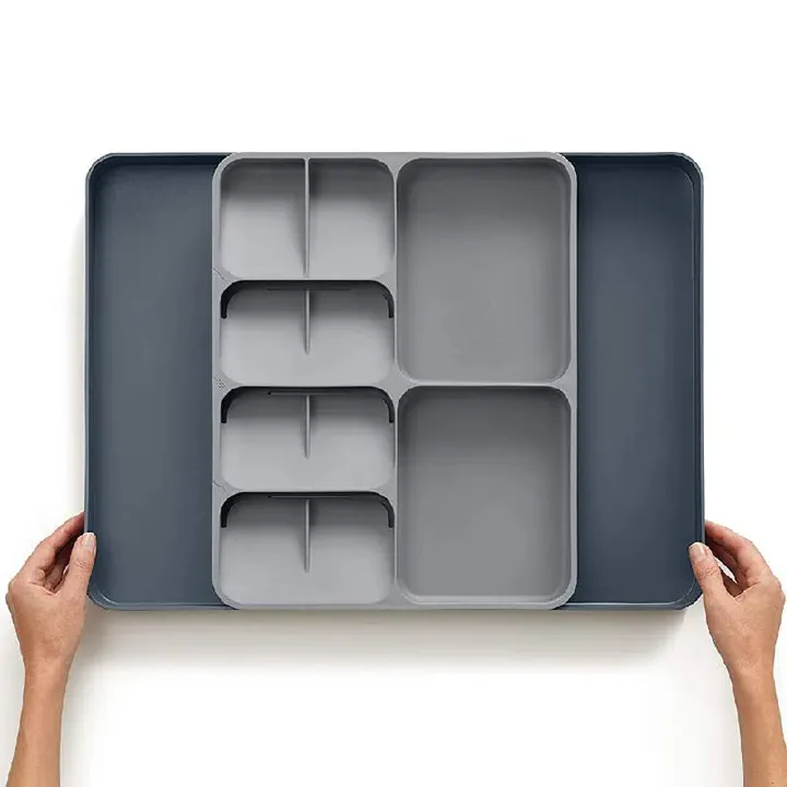 Expandable Cutlery Holder Drawer Organizer – Adjustable Kitchen Utensil Storage Tray for Forks, Knives, Spoons – Space-Saving & Easy Fit for All Drawers