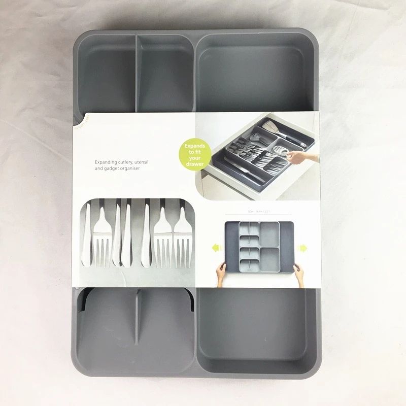 Expandable Cutlery Holder Drawer Organizer – Adjustable Kitchen Utensil Storage Tray for Forks, Knives, Spoons – Space-Saving & Easy Fit for All Drawers