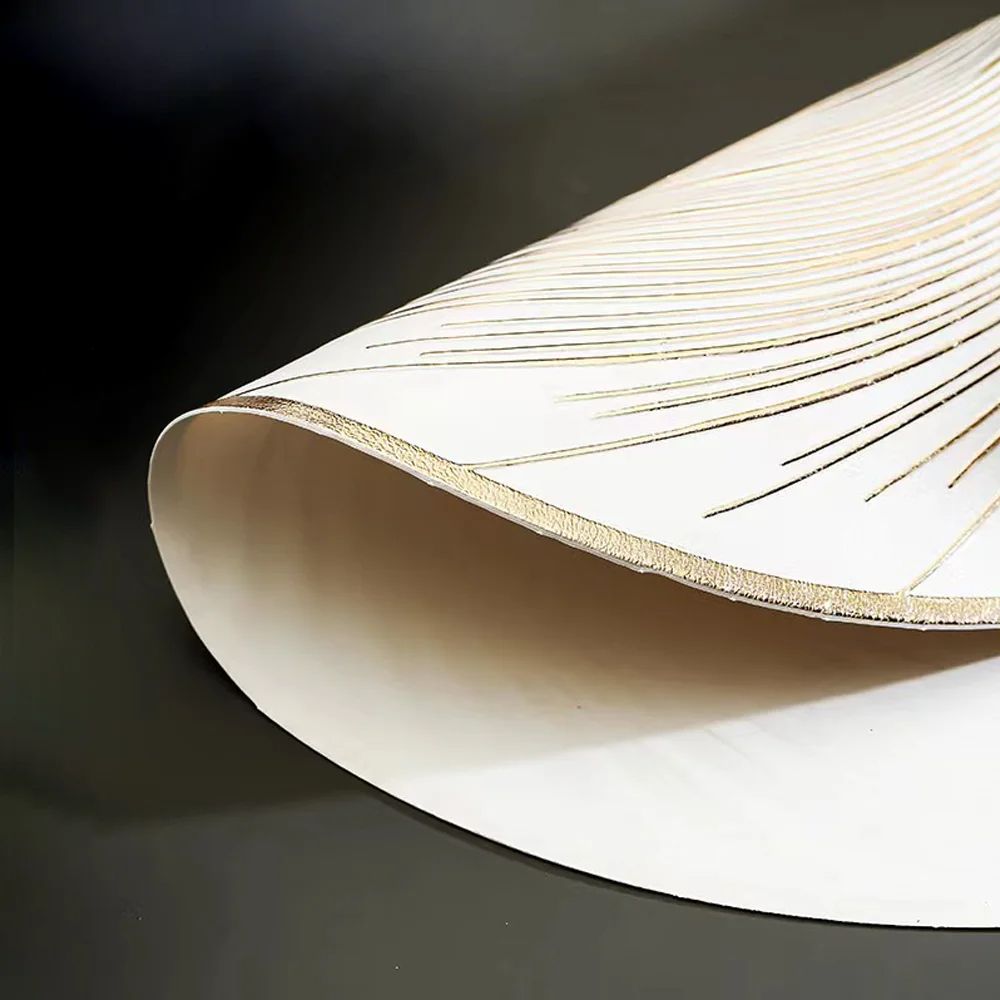 6pcs Modern Luxury PVC Table Placemats - Oil-Proof, Waterproof, Non-Slip, Heat-Resistant Dining Table Decoration Spiral Design Non Woven Round Table Mats