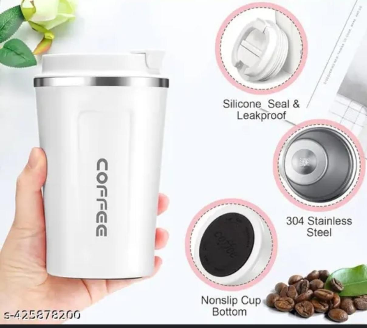 500ml Insulated Coffee Thermo Mug with Smart LED Temperature Display | Stylish and Leak-Proof Travel Mug Travel and To go Drinkware, Water bottle, Coffee Tumbler