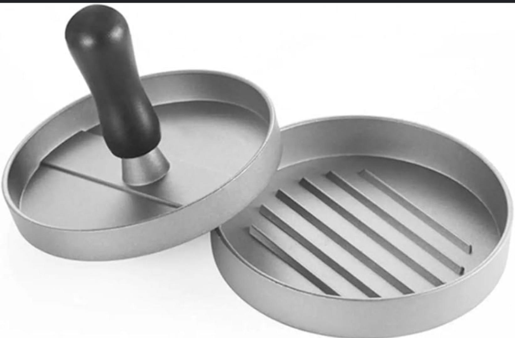 Stainless Steel Burger Press | Heavy-Duty and Rust-Resistant | Non-Stick Surface for Perfectly Shaped Patties | Ideal for Grilling, BBQ, and Kitchen Use Burger Press Patty Maker Hamburger Maker