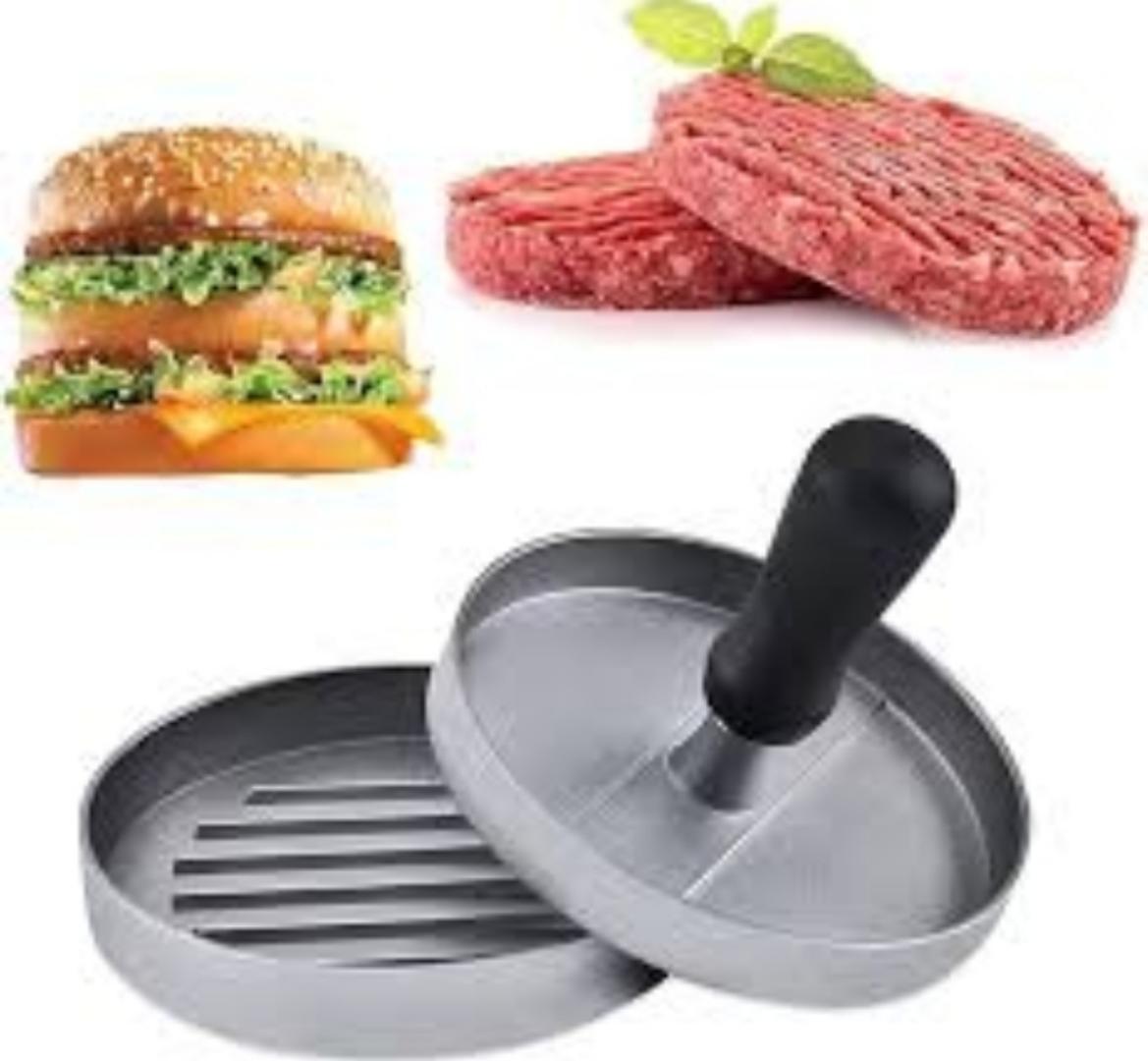 Stainless Steel Burger Press | Heavy-Duty and Rust-Resistant | Non-Stick Surface for Perfectly Shaped Patties | Ideal for Grilling, BBQ, and Kitchen Use Burger Press Patty Maker Hamburger Maker