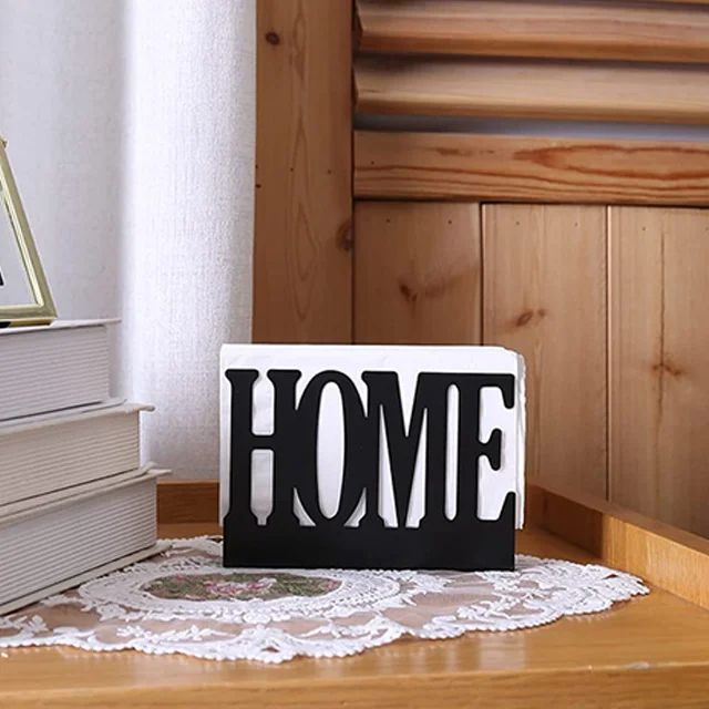Cute HOME Kitchen/Table Room Metallic Napkin/Serviette Holder – Stylish and Functional Table Decor