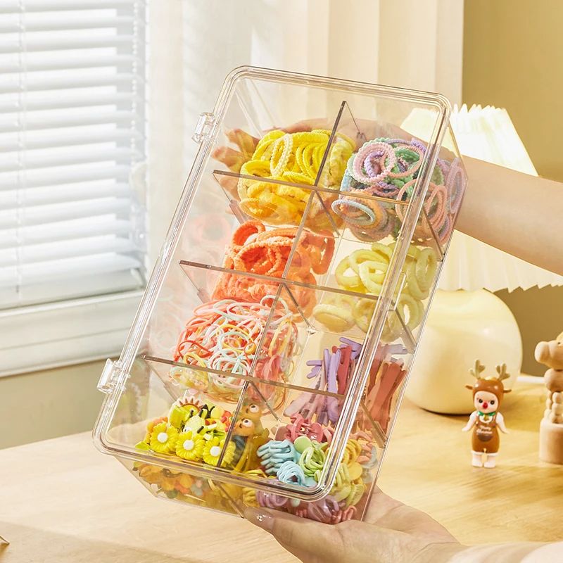 Acrylic Multifunctional 8 Compartment Clear Tea Bag Organiser – Clear, Stylish Storage for Tea Bags and Accessories