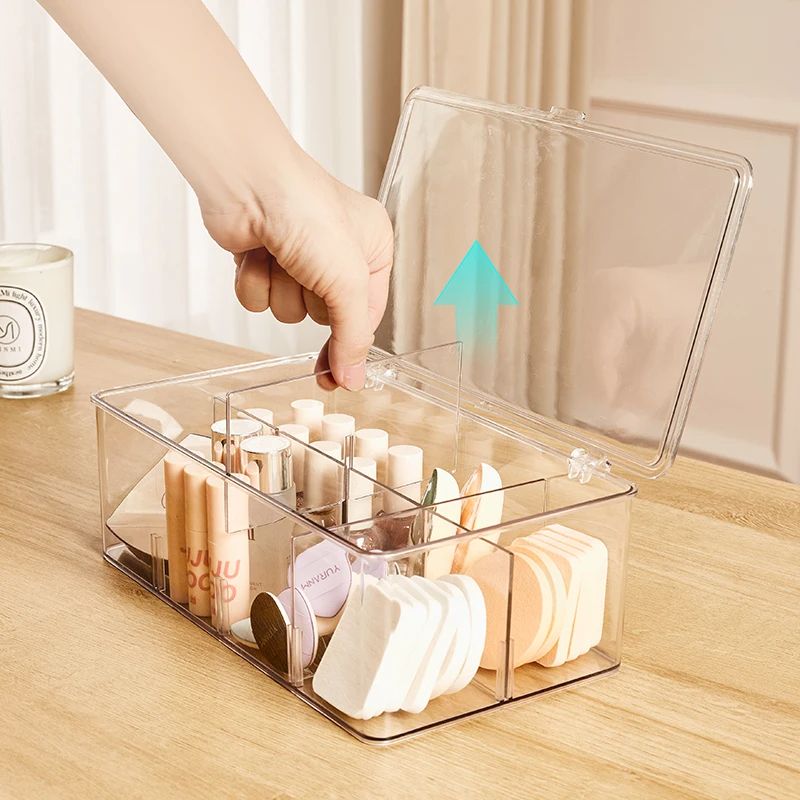 Acrylic Multifunctional 8 Compartment Clear Tea Bag Organiser – Clear, Stylish Storage for Tea Bags and Accessories