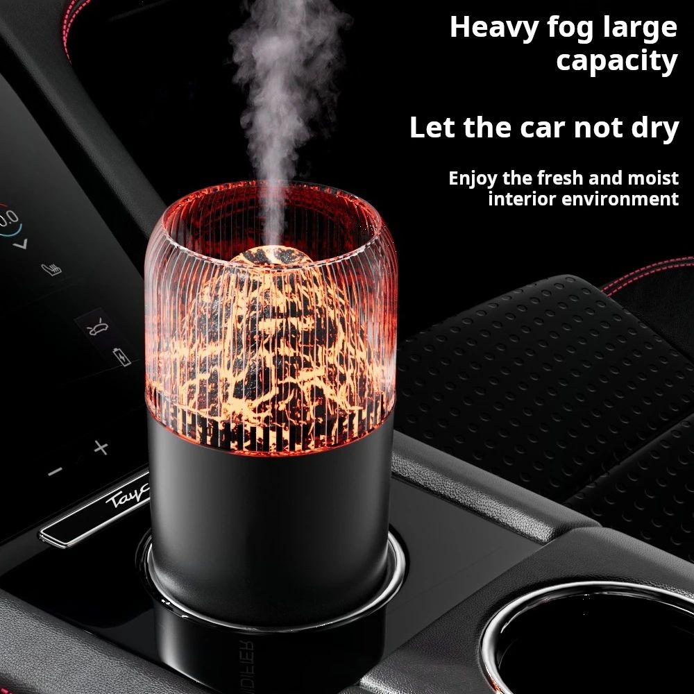 USB Volcano Humidifier with Color-Changing LED Light | Stylish and Relaxing Home Air Freshener