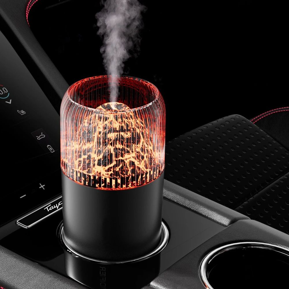 USB Volcano Humidifier with Color-Changing LED Light | Stylish and Relaxing Home Air Freshener