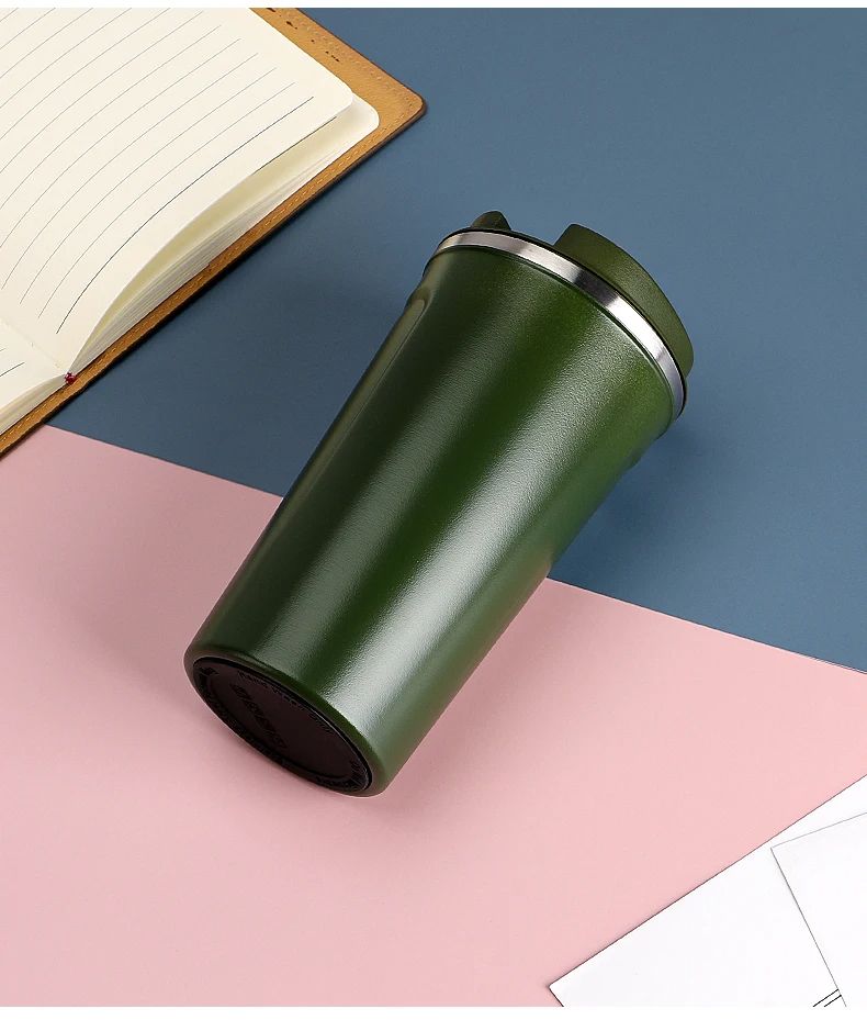 500ml Insulated Coffee Thermo Mug with Smart LED Temperature Display | Stylish and Leak-Proof Travel Mug Travel and To go Drinkware, Water bottle, Coffee Tumbler