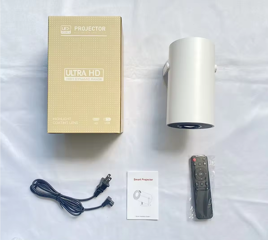 New Smart Projector HY300 RK3566 quad-core WIFI6G Ultra Fast Wireless Connection BT5.0 4K 8K HD Android 16 Wifi mini Projector