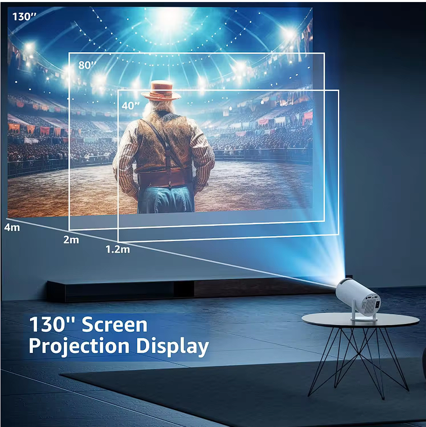 New Smart Projector HY300 RK3566 quad-core WIFI6G Ultra Fast Wireless Connection BT5.0 4K 8K HD Android 16 Wifi mini Projector