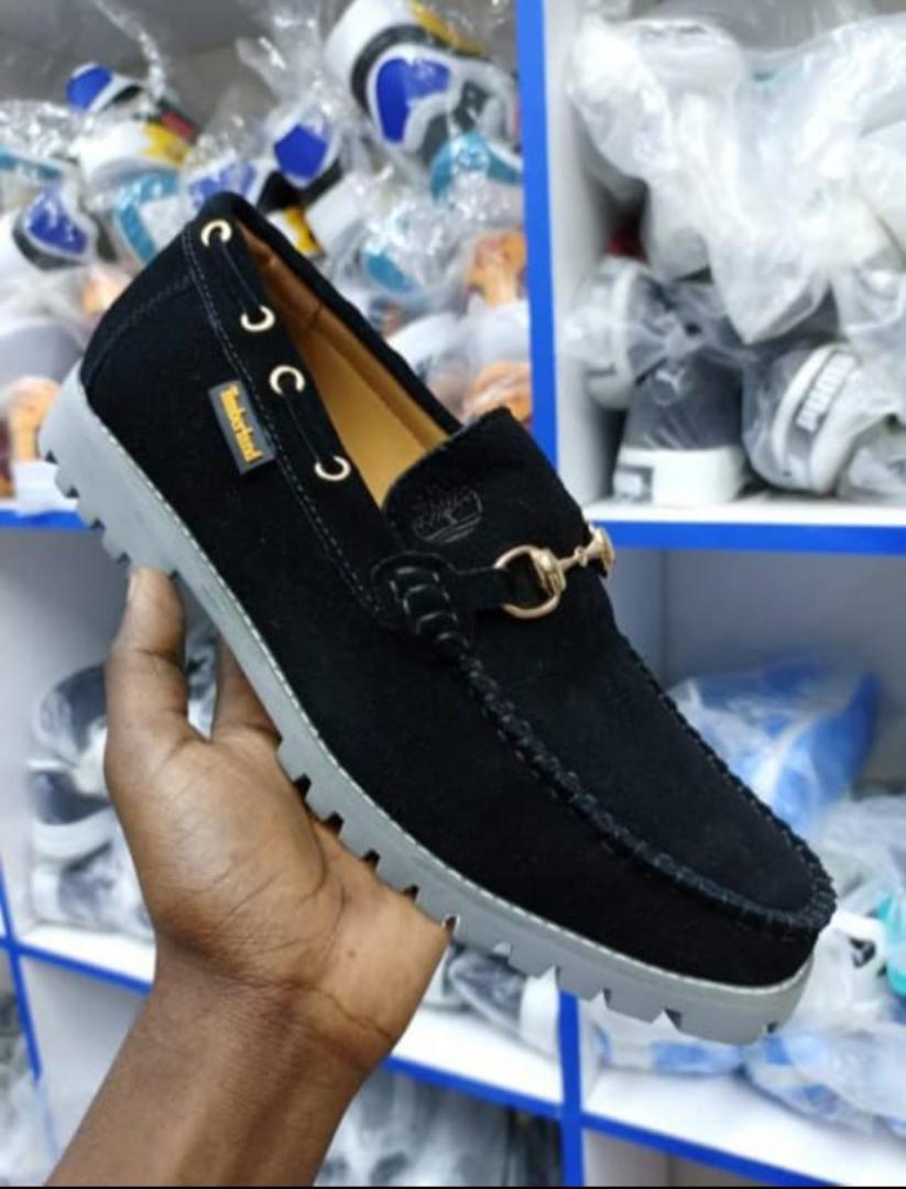 ORIGINAL TIMBERLAND SUEDE CLASSIC LOAFERS, CASUAL AND OFFICIAL SHOES ,-men's Luxury Suede Loafers with Metal Buckle – Timberland Style