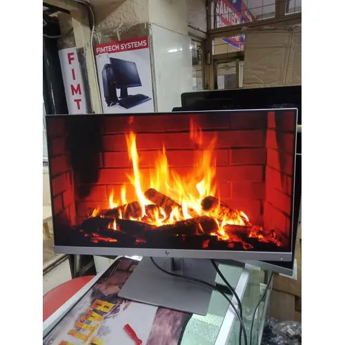 BLACK AND SILVER HP 24 INCHES MONITOR EDGE TO EDGE WITH CAMERA SLIM HP Monitor Edge To Edge 24 Inches Full HD 1920x1080. Resolution 24 Inches IPS. Display Technology