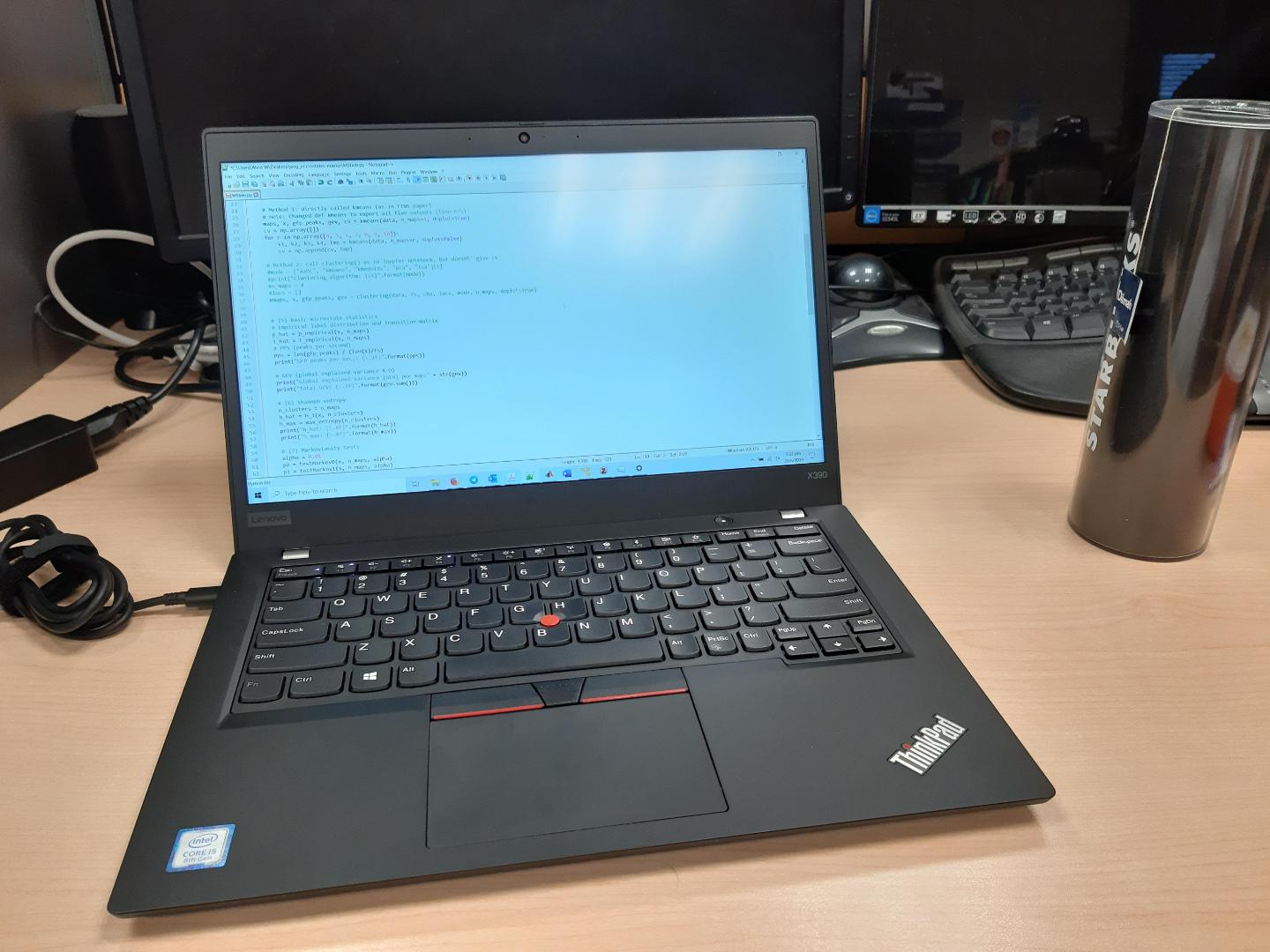 BEST LAPTOP LENOVO YOGA X390 INTEL CORE I5 WITH 8GB RAM MEMORY 256GB SSD 8TH GENERATION BLACK COLOR 14INCHES