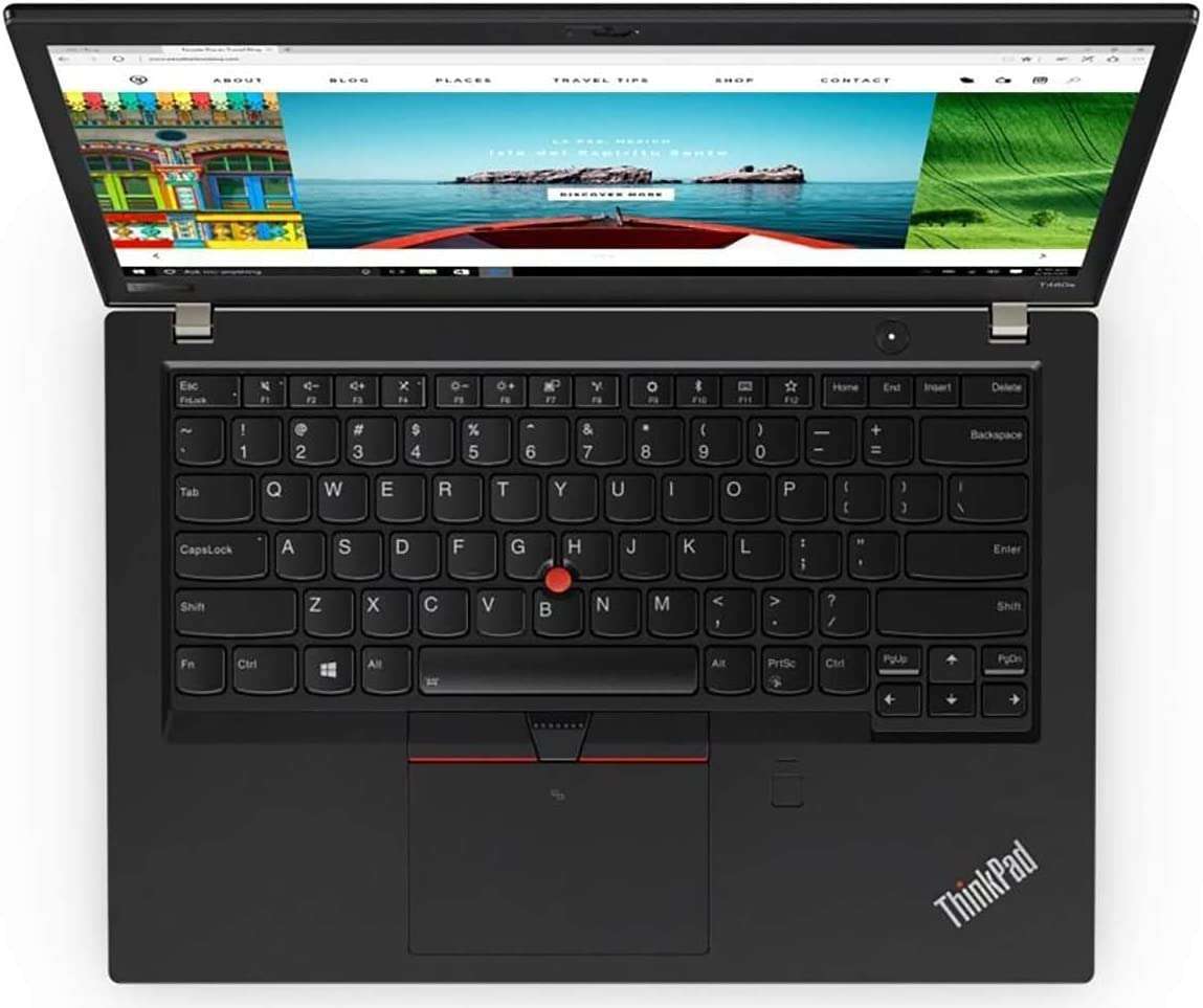 BEST OFFICE AND STUDENT LENOVO THINKPAD T480 8TH GENERATION 8GB RAM MEMORY 256GB SSD 14 INCHES BLACK COLOR