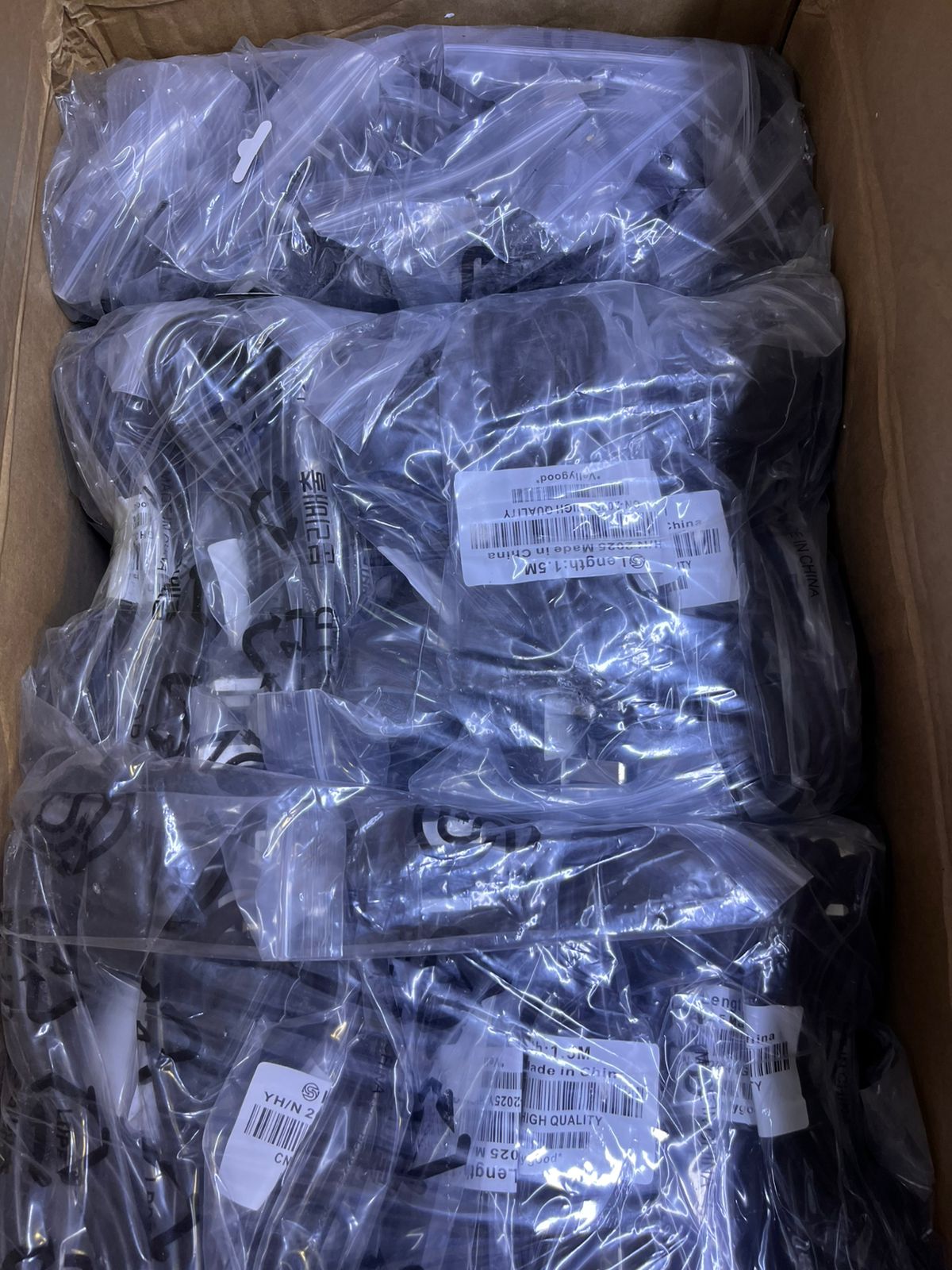 BRAND NEW POWER CABLES {WHITE,RED, BLACK} CABLE ONLY FUSED POWER CORD