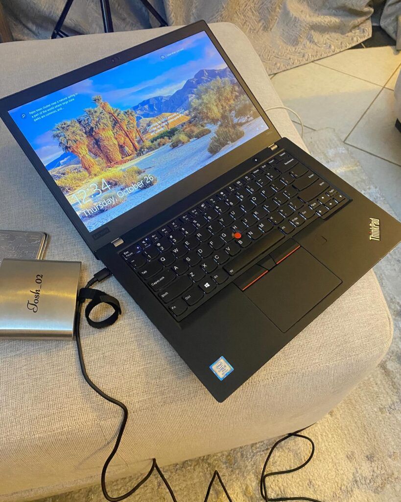 LAPTOP LENOVO THINKPAD  YOGA X380 INTEL CORE I5 8TH GENERATION WITH 8GB RAM MEMORY 256GB SSD TOUCHSCREEN AND X360 WITH ACTIVATED WINDOWS 11 AND OFFICE 2019 6 MONTHS WARRANTY 13INCHES