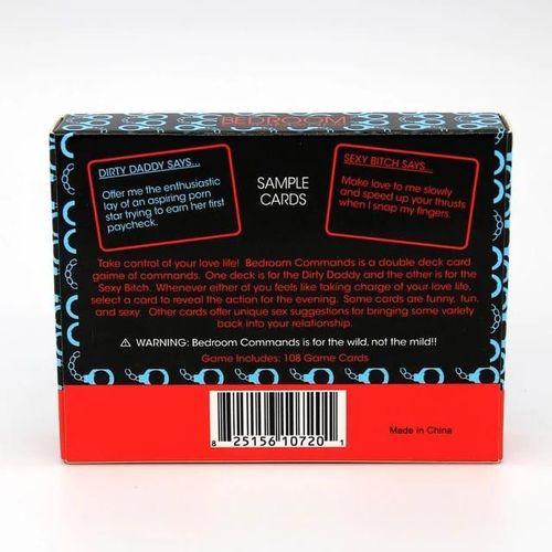 Bedroom Commands Card Game