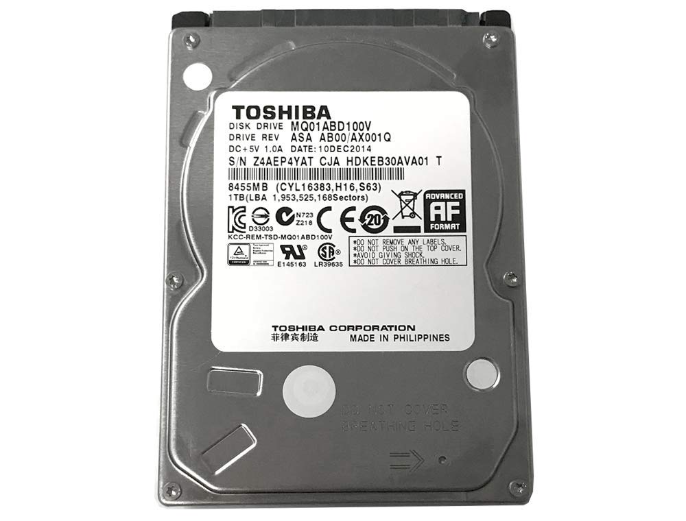 1TB Toshiba Internal Laptop Harddisk | Toshiba 1000GB Internal Laptop SATA Harddrive