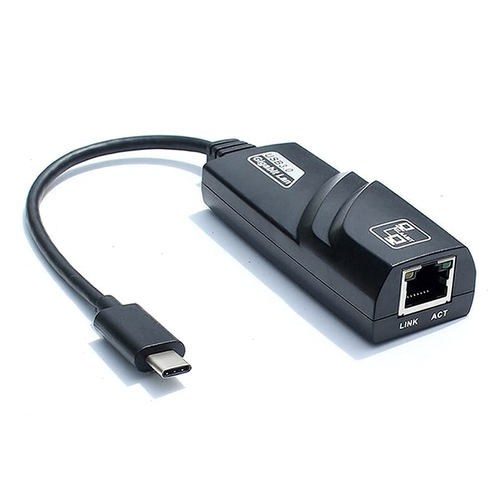 USB Type C 3.0 to Ethernet Adapter RJ45 Gigabit LAN 10/100/100 Mbps