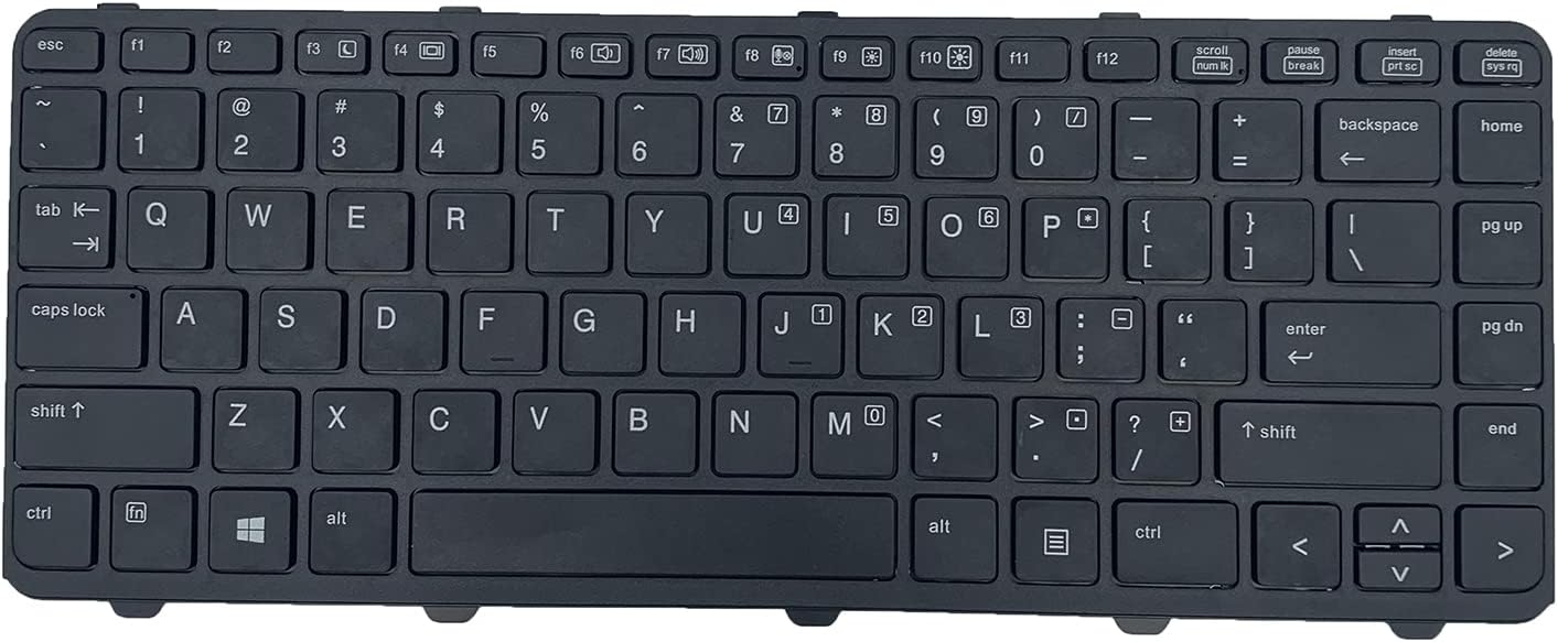 Replacement Keyboard for HP PROBOOK 640 G1 645 G1 Black US Layout | Hp Probook 640 G1 Replacement Keyboard
