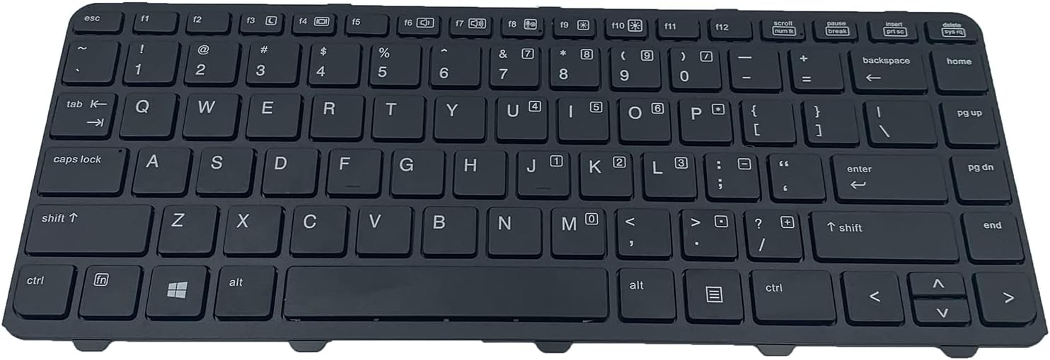 Replacement Keyboard for HP PROBOOK 640 G1 645 G1 Black US Layout | Hp Probook 640 G1 Replacement Keyboard