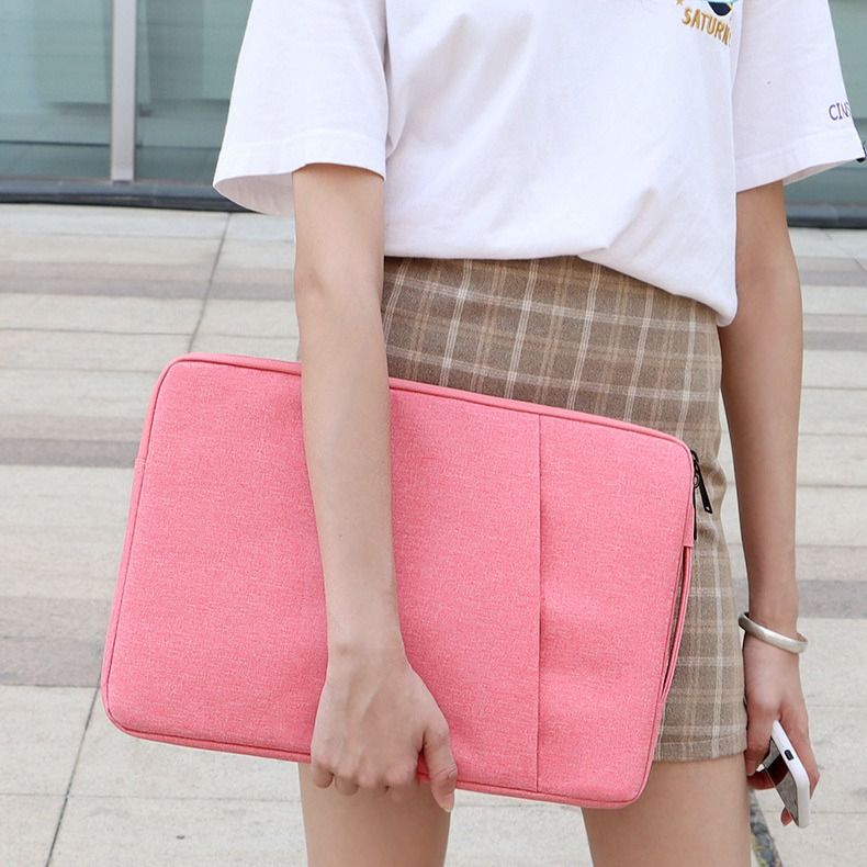 Laptop Sleeve Bag, Waterproof Polyester Laptop Carry Case with Pocket, 13 Inch