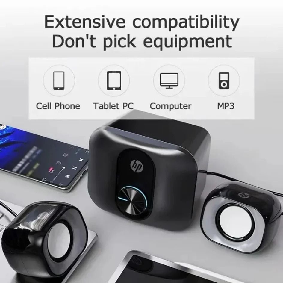 HP DHS-2111S 2.1 Multimedia Wired Speaker with 3.5 Jack Plug