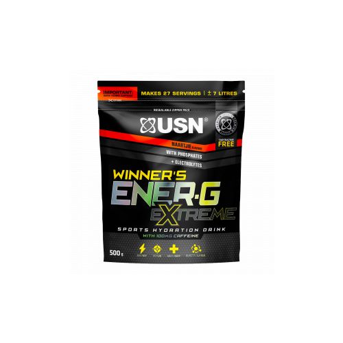 USN WINNER’S ENER-G EXTREME SPORTS HYDRATION DRINK WITH ADDED CAFFEINE 500G  electrolyte