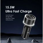 Oraimo Highway 15 15.5W Car Charger With 3-in-1 Cable