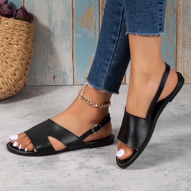 Ladies leather sandals