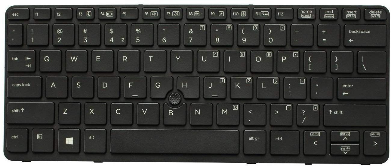HP EliteBook 820 G1, 820 G2 Laptop Mouse Pointer Laptop Keyboard