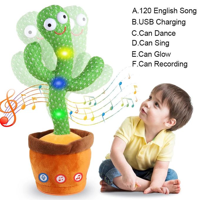 Dancing Cactus Toy Talking Cactus Electronic Plush Toy