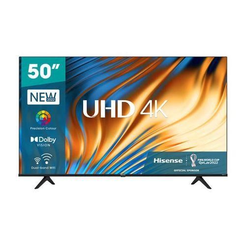 Hisense 50 Inch FRAMELESS 4K ULTRA HD SMART TV, Yyoutube, Netflix, BLUETOOTH HDR-Black