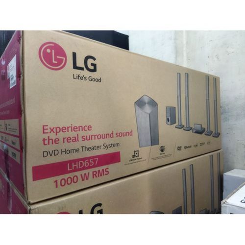 LG LHD657- 1000W 5.1Ch DVD Home Theatre System -Black