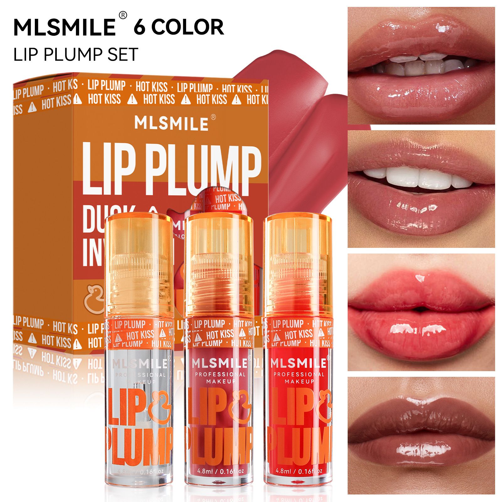 (3 pcs * 2 sets) Special Offer Hydrating Lip Glow Oil, Plumping Lip Gloss, Moisturizing Lip Oil Gloss,  Transparent Moisturizing Lip Balm, Natural Lip Plumper, Make Lips Fuller and Moisturizing C43C03