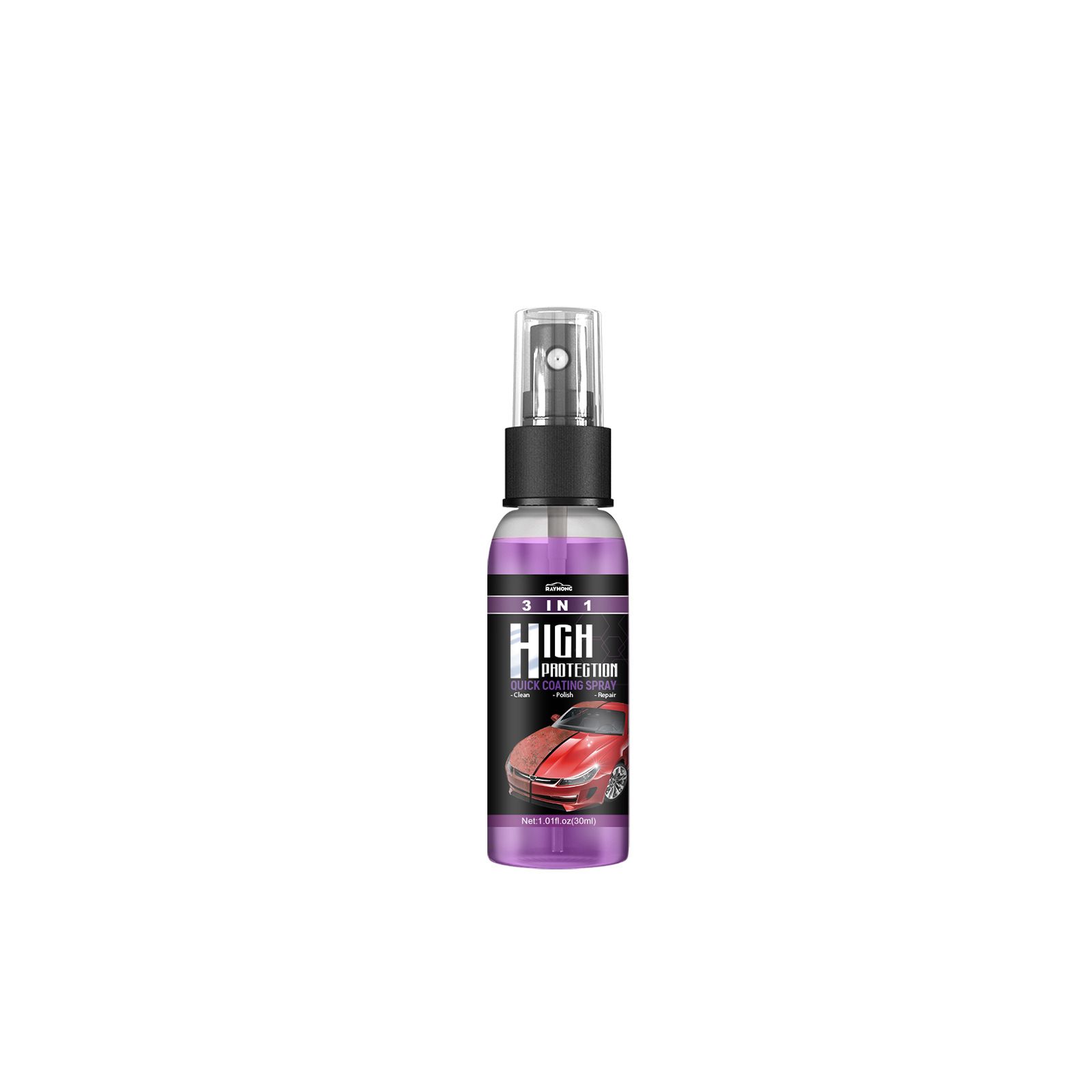 3 in 1 High Protection Quick Coating Spray,3 in 1 High Protection Fast Car Ceramic Coating Spray, Car Scratch Nano Repair Spray, Fast car Coating Spray, Easy to use and Clean,Fast fine Scratch Repair